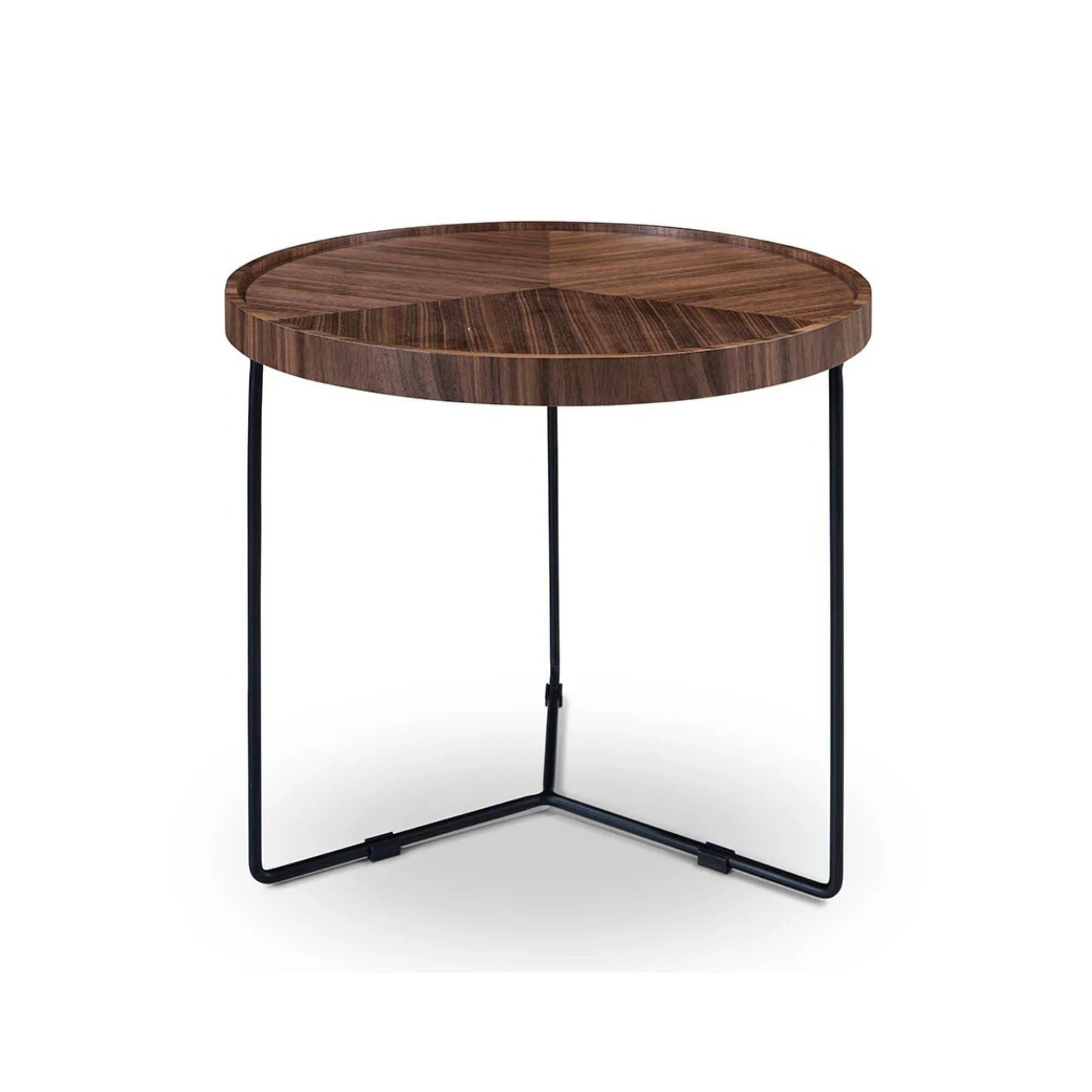 Abby End Table - Large Walnut