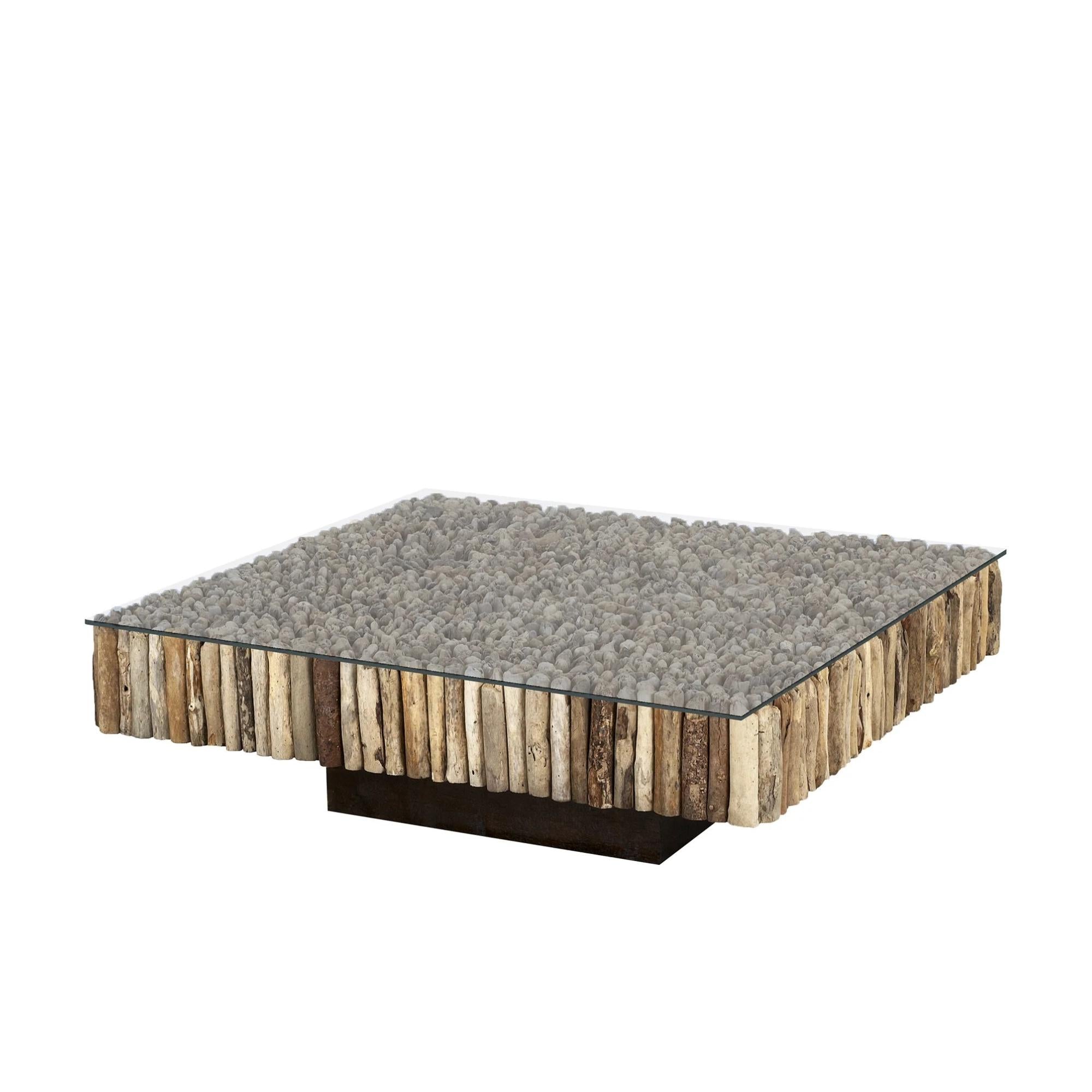 Safari Coffee Table 43" Natural Wood