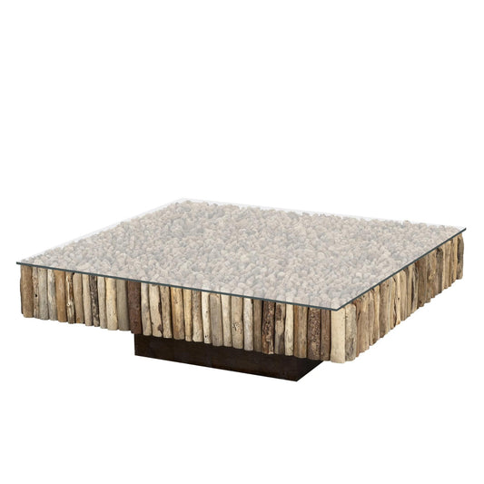 Safari Coffee Table 51" Natural Wood