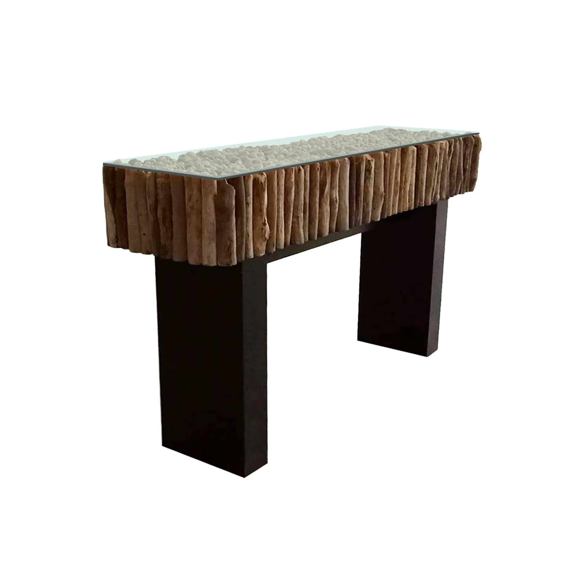Safari Console Table Natural Wood