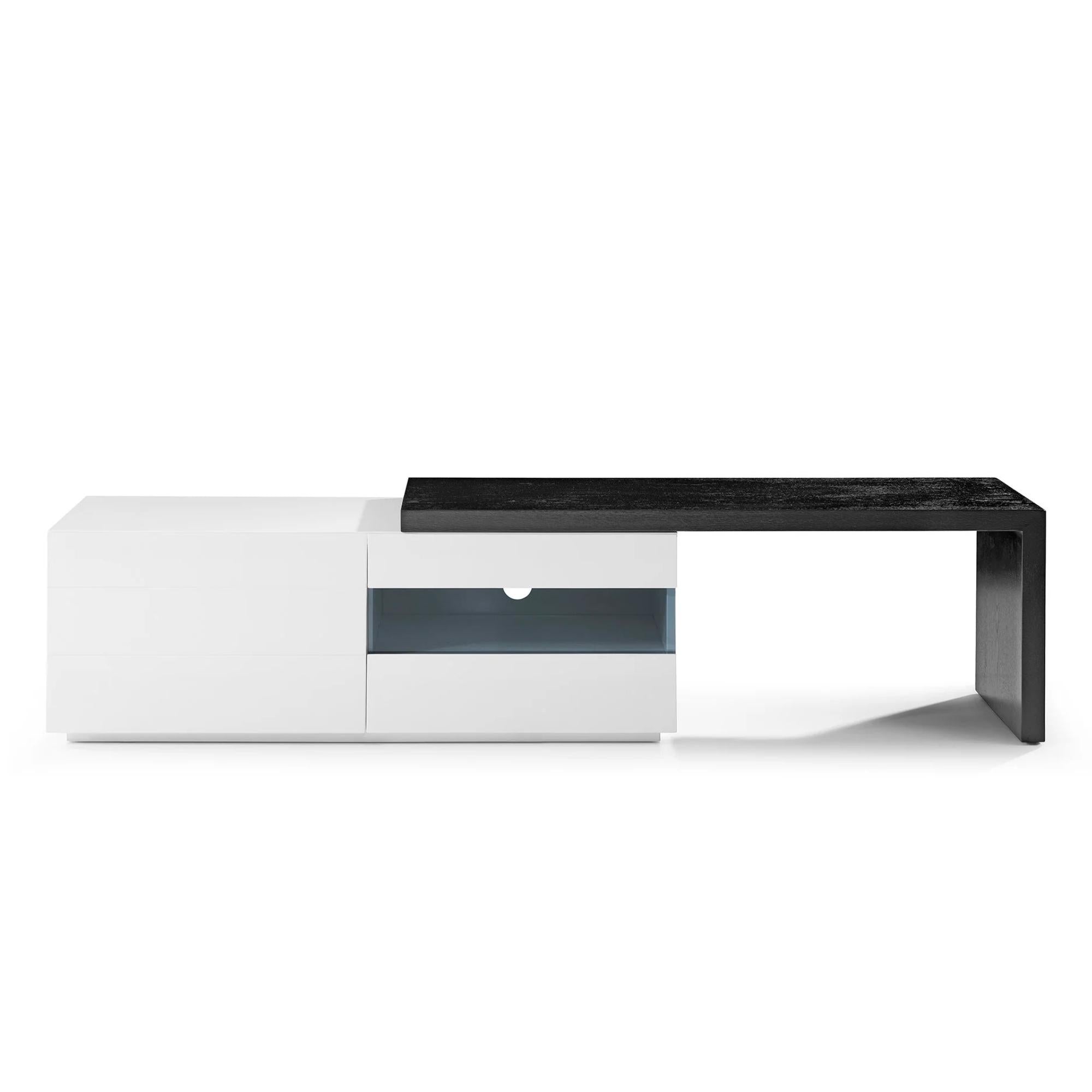 Phantom TV Stand BLK/WHIT
