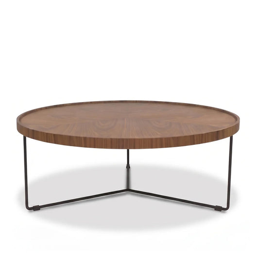 Table basse Abby en noyer