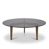 Table basse en jade fumé