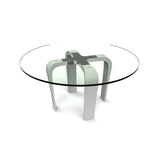 Cirrus Round Dining Table Glass