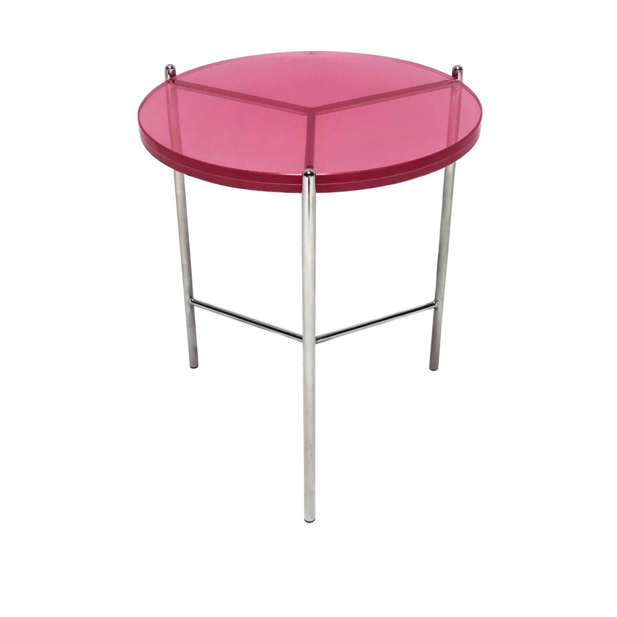 Bolt Glass End Table 24"