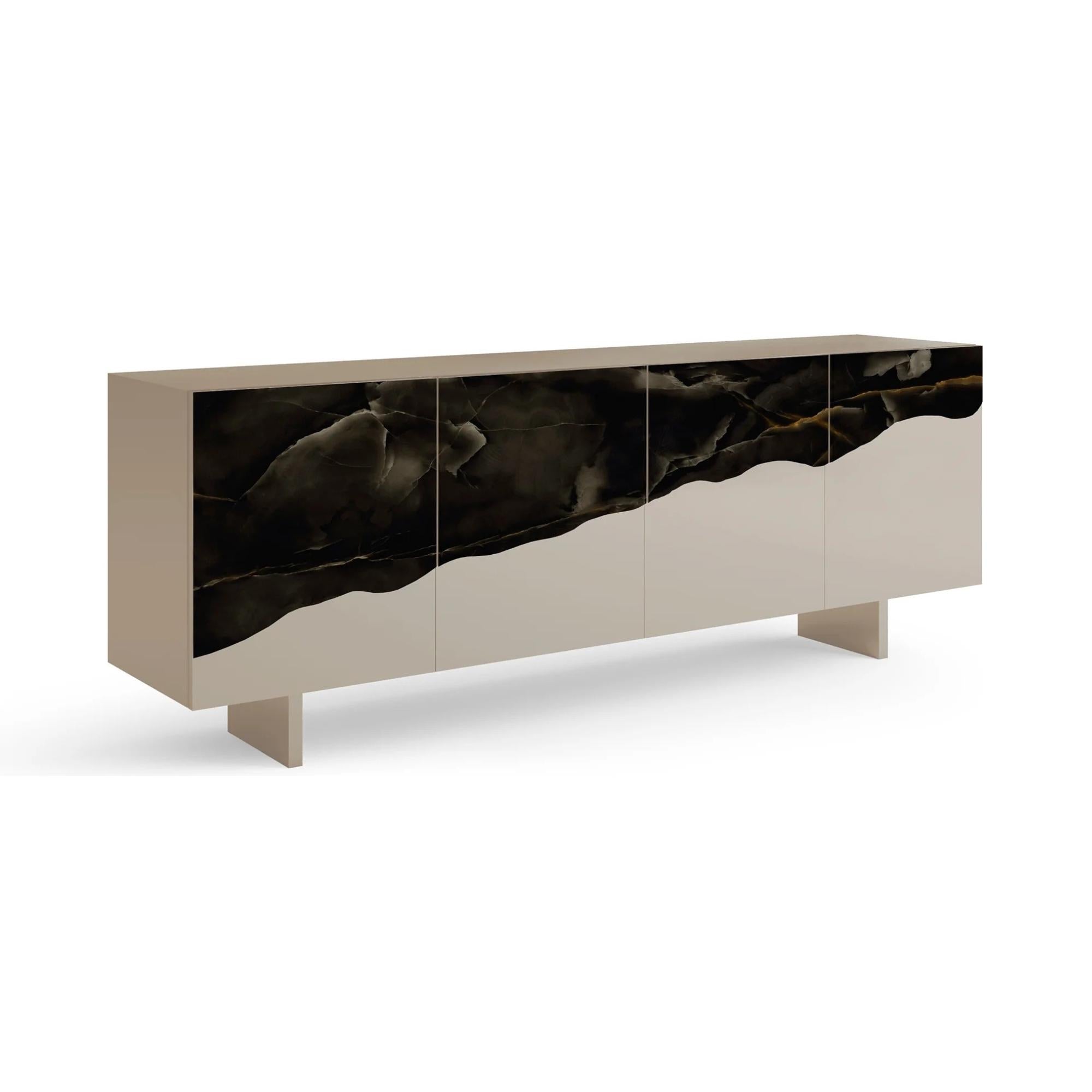 Wave Sideboard Onice Nero Kalkbeige