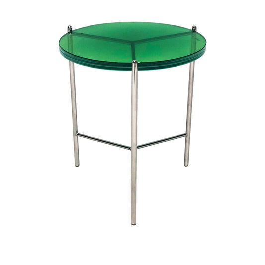 Bolt Glass End Table 21"
