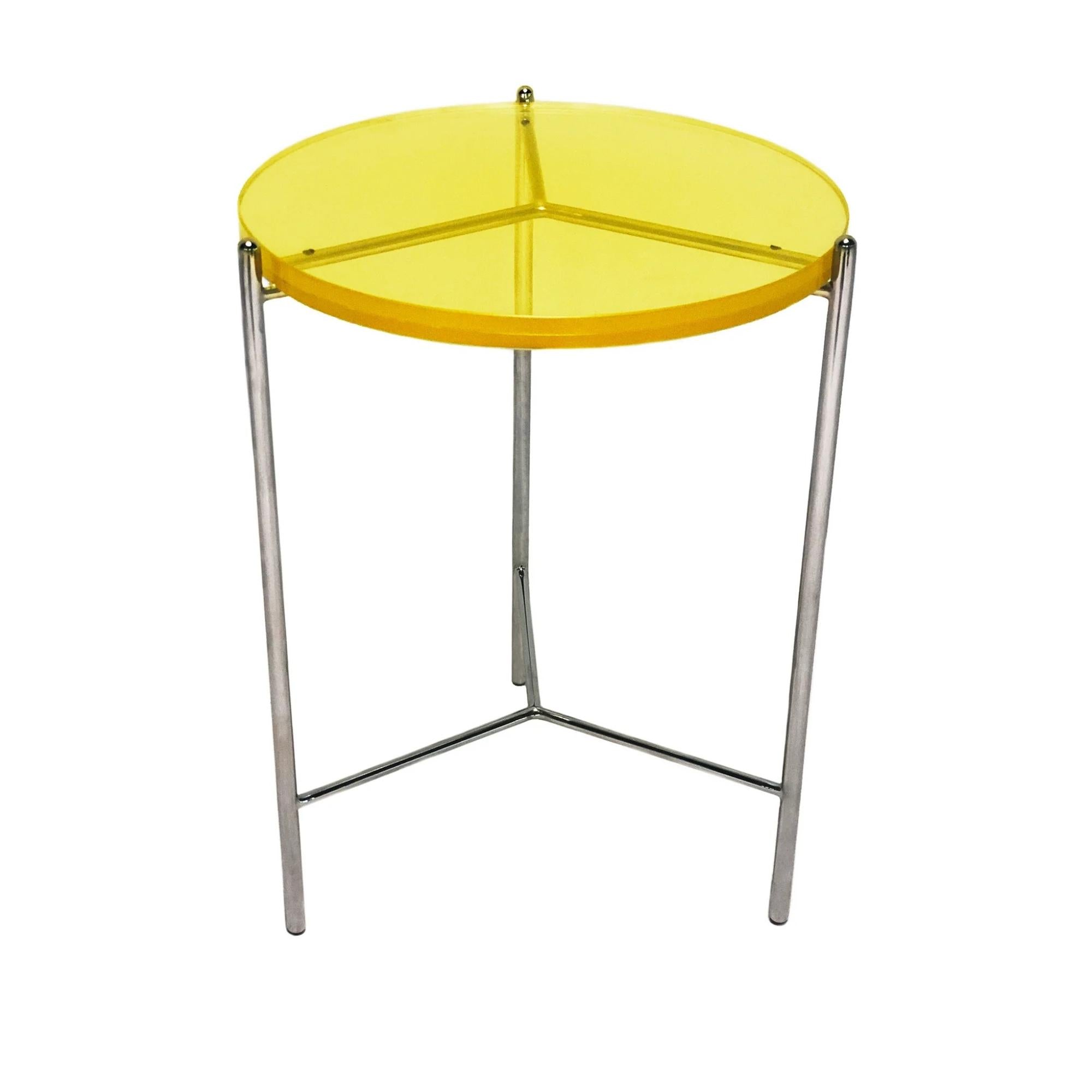 Bolt Glass End Table 24"