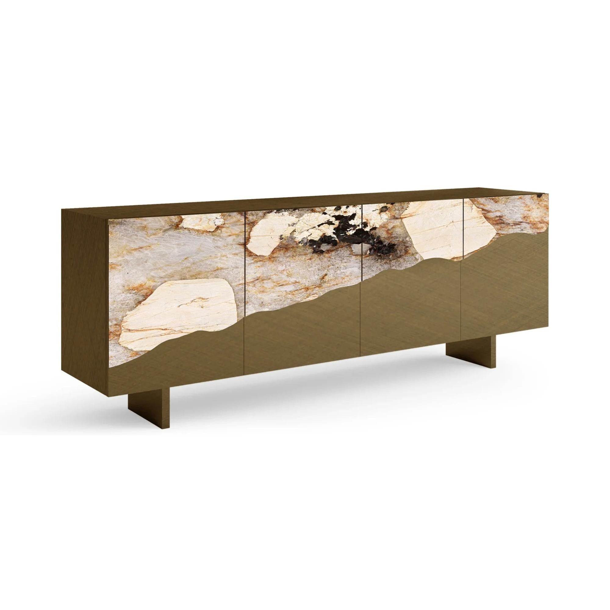 Wave Sideboard Pampa Brushed Gold