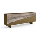 Wave Sideboard Silver Root Brushed Gold