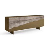 Wave Sideboard Silver Root Brushed Gold