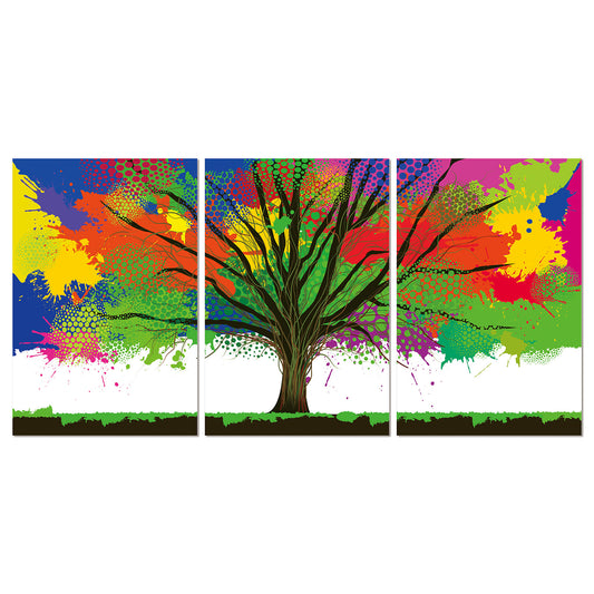 61348 Opera d'arte acrilica a 3 pannelli