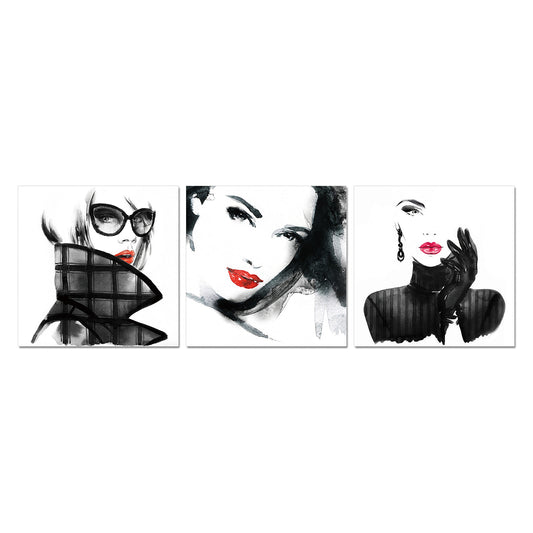 61815 Opera d'arte acrilica a 3 pannelli