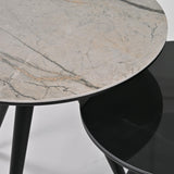 Table d'appoint Francesca grande taille BLANCHE