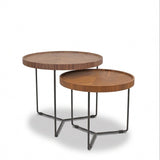 Table d'appoint Abby - Grande table en noyer
