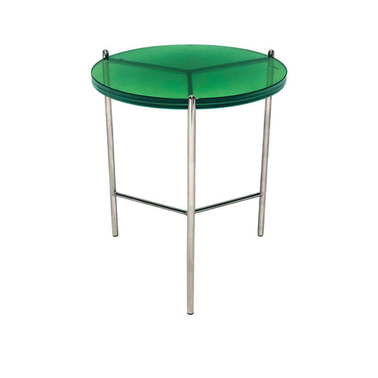 Bolt Glass End Table 21"