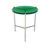 Bolt Glass End Table 21"