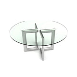 Tavolo da pranzo Clara rotondo fumé