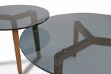 Table basse en jade fumé