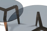 Table basse en jade fumé