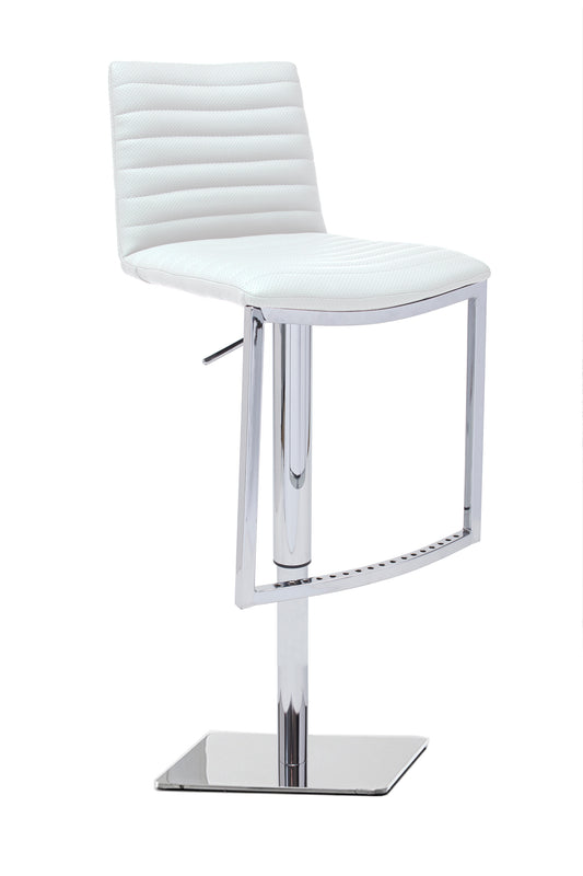 London Adjustable Barstool WHITE