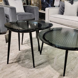 Tavolino Perry alto blu