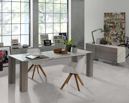 Buffet mince WHT/GRY