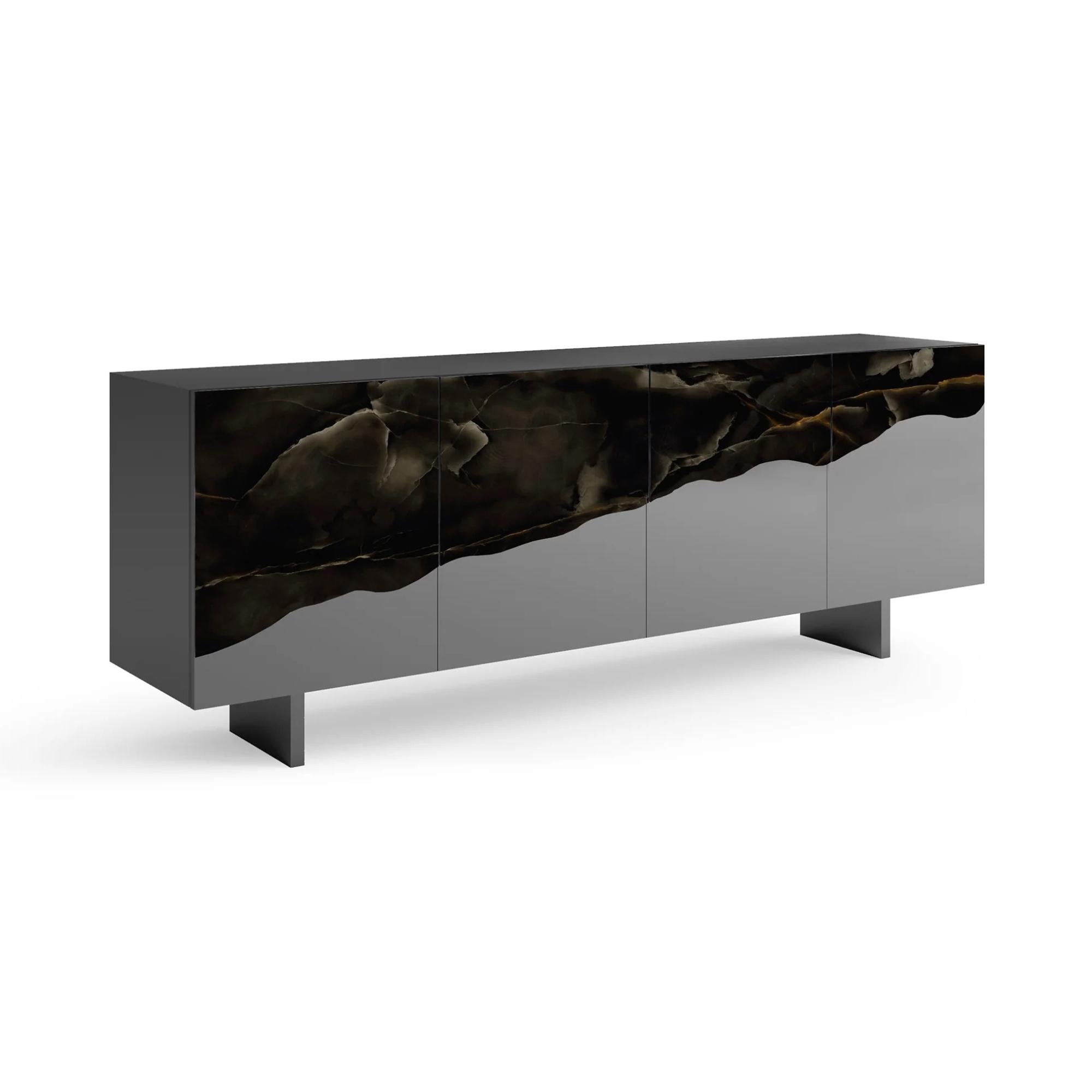 Wave Sideboard Onice Nero Anthracite