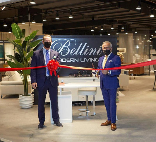 BELLINI MODERN LIVING CUTS RIBBON ON EXPANDED HIGH POINT SHOWROOM