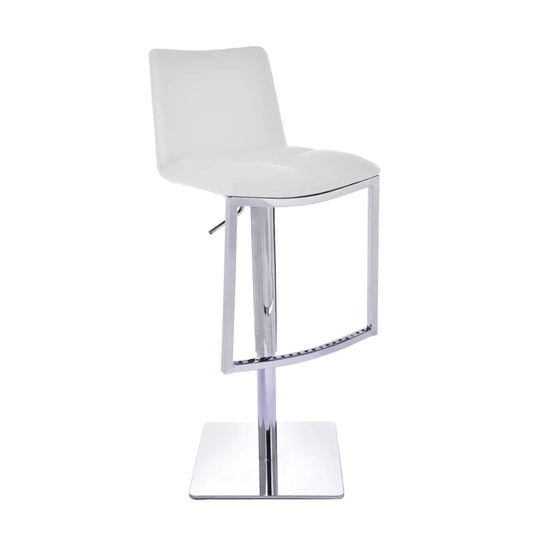 Milano Adjustable Barstool WHITE