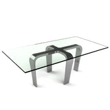 Cirrus Rectangle Dining Table Glass