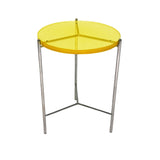 Bolt Glass End Table 18"