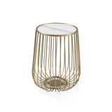Elena End table  White