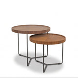 Table d'appoint Abby - Petite taille en noyer