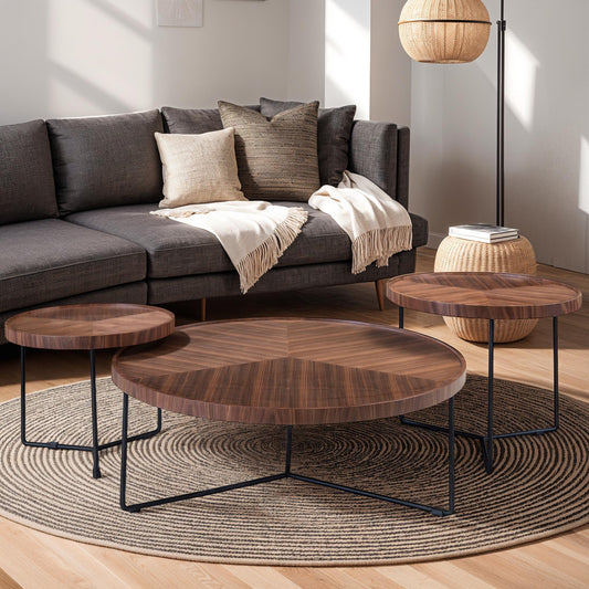 Abby End Table - Small Walnut