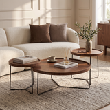 Table basse Abby en noyer