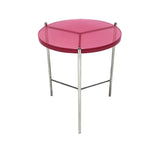 Bolt Glass End Table 21"