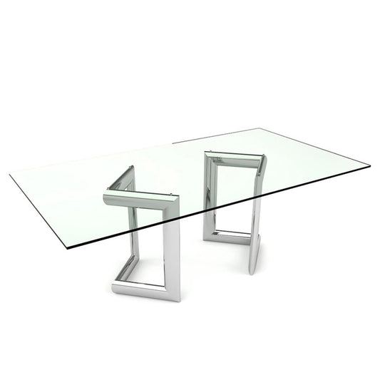 Tavolo da pranzo Clara Rettangolare Fumè