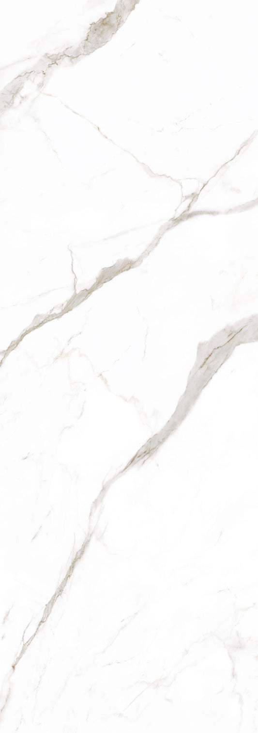 Ceramic Round Dining Table 39" Top, Calacatta White Opaco