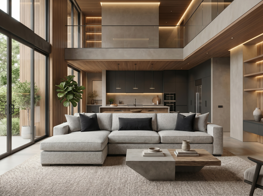 Canapé modulable en tissu Houston