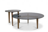 Table basse en jade fumé