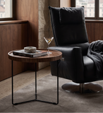 Table d'appoint Abby - Grande table en noyer