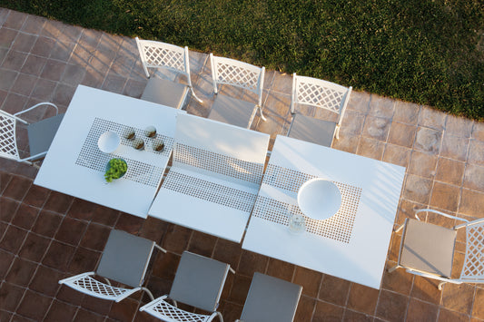 Valentino Extension Dining Table WHITE