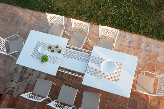 Valentino Extension Dining Table WHITE