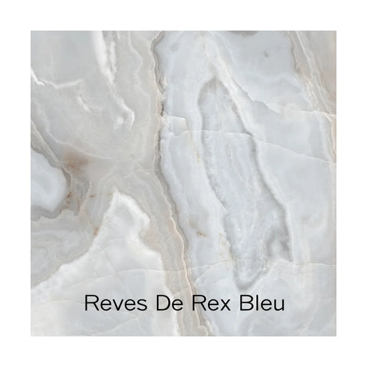 Ceramic Dining table Top 79" Reves De Rex Bleu