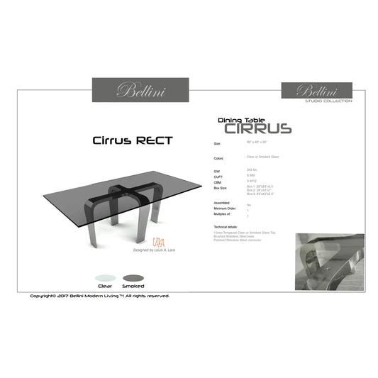 Cirrus RECT DT SMOKED