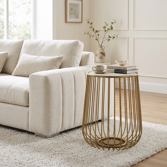 Elena End table White
